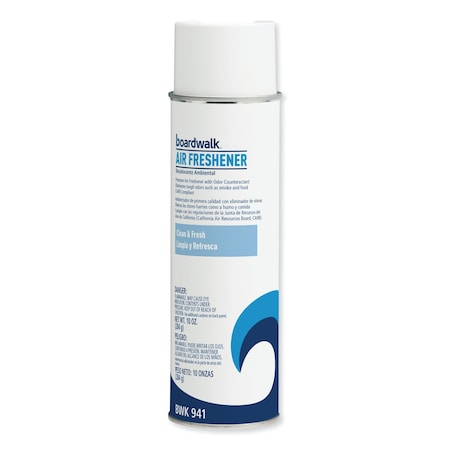 Boardwalk Fresh Scent Air Freshener, 10 oz Aerosol Spray 1049946EA